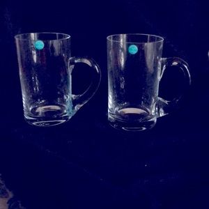 Tiffany Crystal Beer Mugs - set of 2